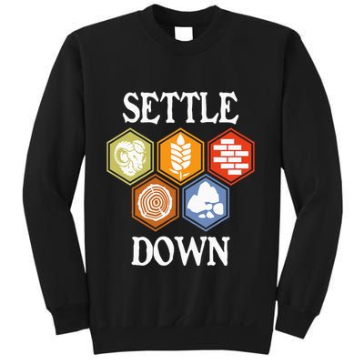 Settle Down Funny Tabletop Game Night Board Gaming Sweatshirt
