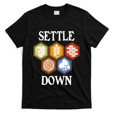Settle Down Funny Tabletop Game Night Board Gaming T-Shirt