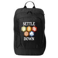 Settle Down Funny Tabletop Game Night Board Gaming City Backpack