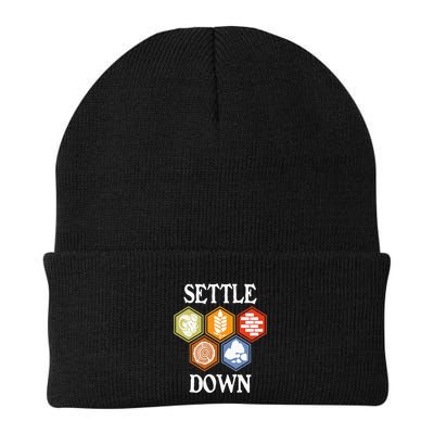Settle Down Funny Tabletop Game Night Board Gaming Beanie