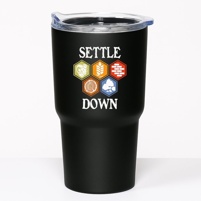 Settle Down Funny Tabletop Game Night Board Gaming Tumbler