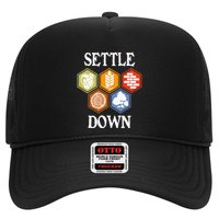Settle Down Funny Tabletop Game Night Board Gaming Hat