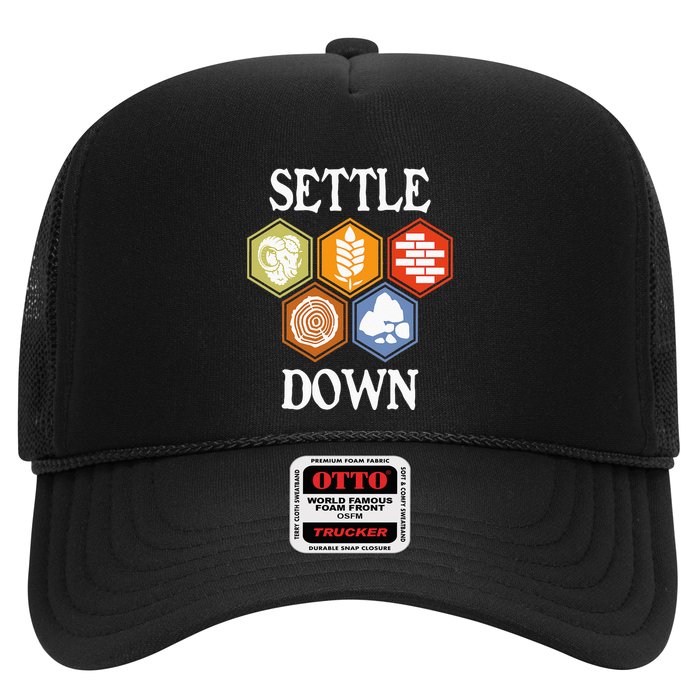 Settle Down Funny Tabletop Game Night Board Gaming Hat