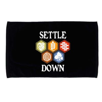 Settle Down Funny Tabletop Game Night Board Gaming Microfiber Hand Towel