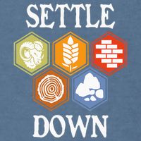 Settle Down Funny Tabletop Game Night Board Gaming Garment-Dyed Sweatshirt