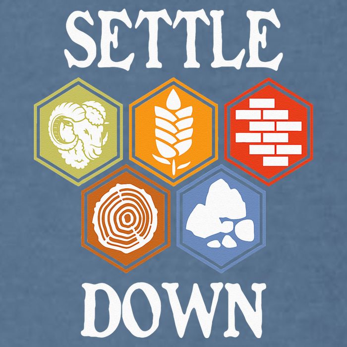 Settle Down Funny Tabletop Game Night Board Gaming Garment-Dyed Sweatshirt