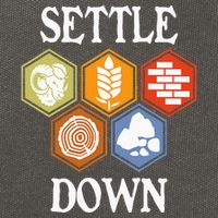 Settle Down Funny Tabletop Game Night Board Gaming Cotton Canvas Backpack