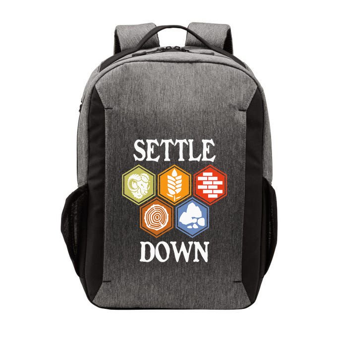 Settle Down Funny Tabletop Game Night Board Gaming Vector Backpack