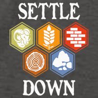 Settle Down Funny Tabletop Game Night Board Gaming Vector Backpack