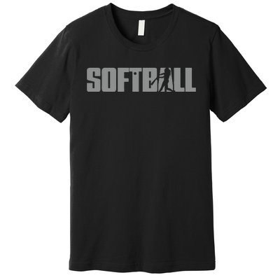 Softball Design for  Who Love Softball Premium T-Shirt