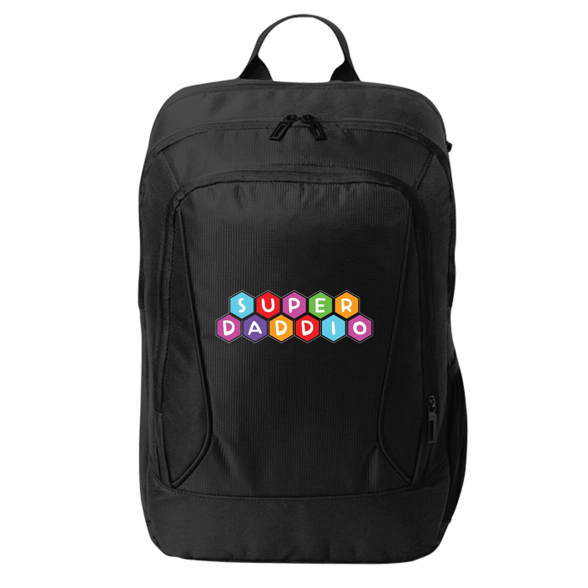 Super Daddio Funny Dad Gift City Backpack
