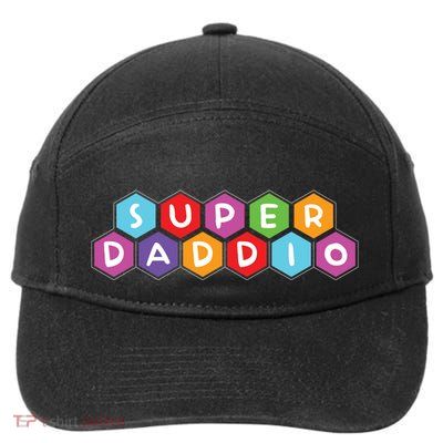 Super Daddio Funny Dad Gift 7-Panel Snapback Hat