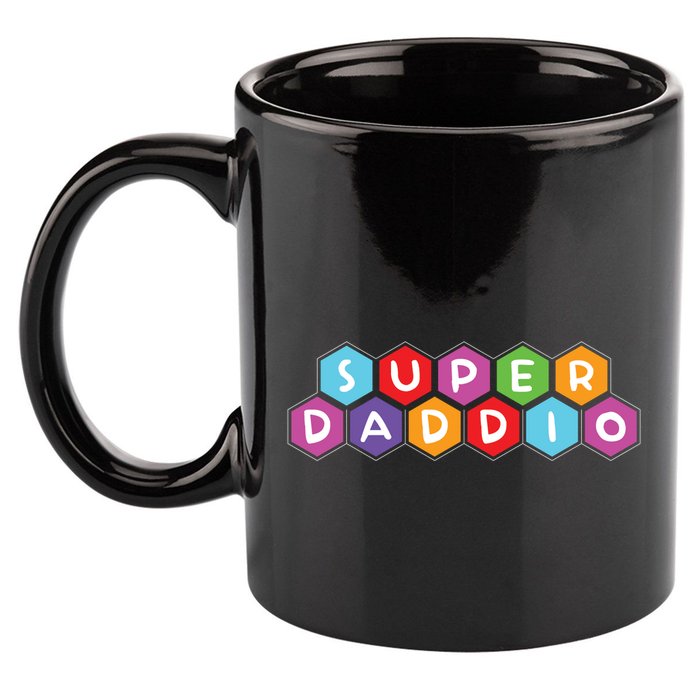 Super Daddio Funny Dad Gift 11oz C Handle Ceramic Mug