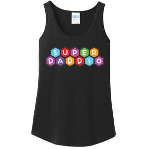 Super Daddio Funny Dad Gift Ladies Essential Tank