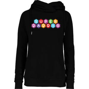 Super Daddio Funny Dad Gift Womens Funnel Neck Pullover Hood