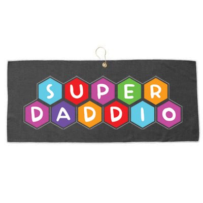 Super Daddio Funny Dad Gift Large Microfiber Waffle Golf Towel