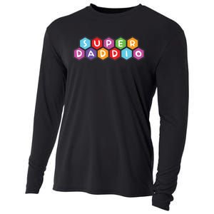 Super Daddio Funny Dad Gift Cooling Performance Long Sleeve Crew