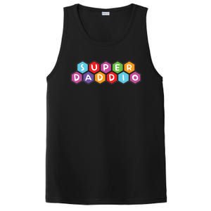 Super Daddio Funny Dad Gift PosiCharge Competitor Tank