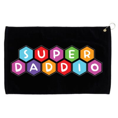 Super Daddio Funny Dad Gift Grommeted Golf Towel