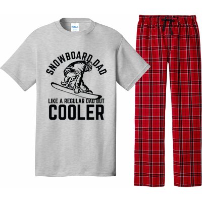 Snowboard Dad Father And Son Matching Pajama Set