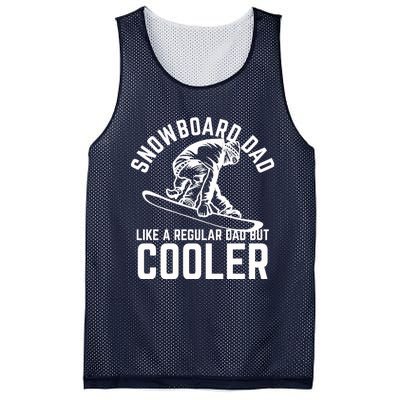 Snowboard Dad Father And Son Matching Mesh Reversible Basketball Jersey Tank