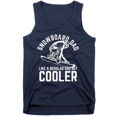 Snowboard Dad Father And Son Matching Tank Top