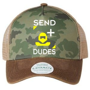 Send Dudes Funny Gamer Meme Legacy Tie Dye Trucker Hat