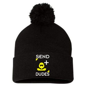 Send Dudes Funny Gamer Meme Pom Pom 12in Knit Beanie