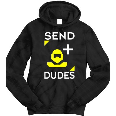 Send Dudes Funny Gamer Meme Tie Dye Hoodie