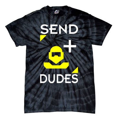 Send Dudes Funny Gamer Meme Tie-Dye T-Shirt