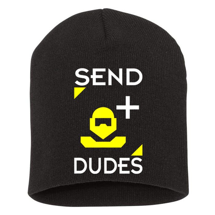 Send Dudes Funny Gamer Meme Short Acrylic Beanie