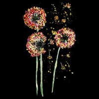 Spring Dandelion Floral Art Cooling Performance Crew T-Shirt