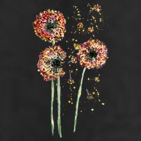 Spring Dandelion Floral Art Trucker Hat
