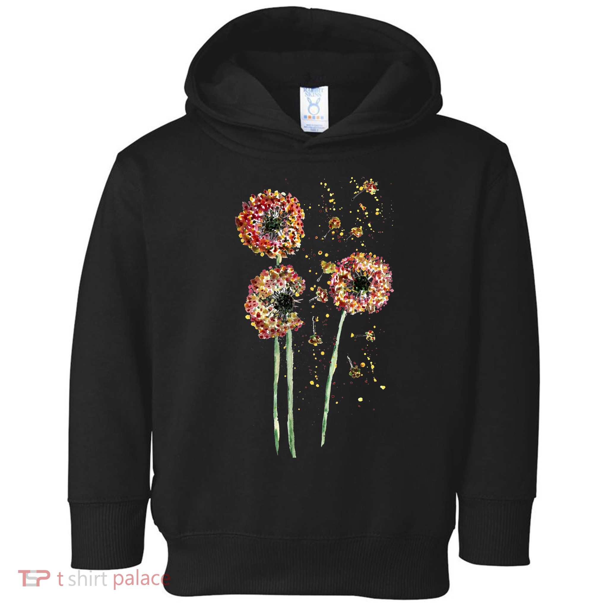 Spring Dandelion Floral Art Toddler Hoodie