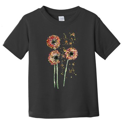 Spring Dandelion Floral Art Toddler T-Shirt
