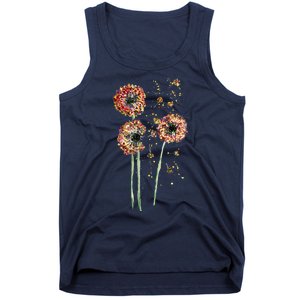 Spring Dandelion Floral Art Tank Top