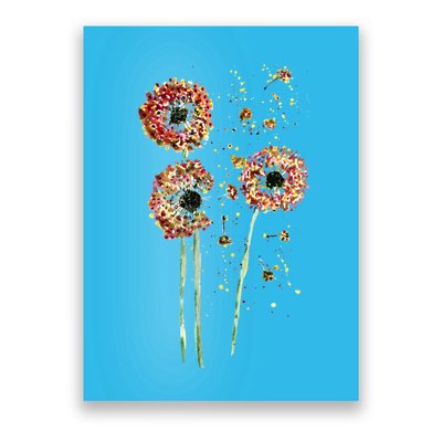 Spring Dandelion Floral Art Poster
