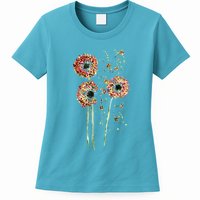 Spring Dandelion Floral Art Womens T-Shirt