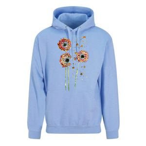 Spring Dandelion Floral Art Unisex Surf Hoodie