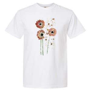 Spring Dandelion Floral Art Garment-Dyed Heavyweight T-Shirt