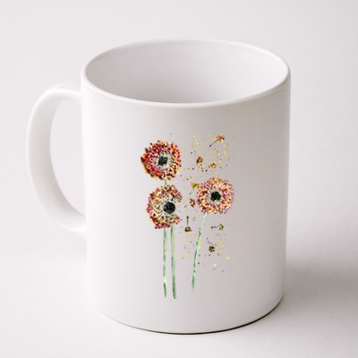 Spring Dandelion Floral Art Coffee Mug