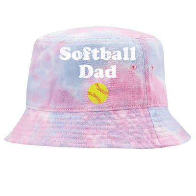 Softball Dad Gift Tie-Dyed Bucket Hat