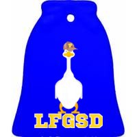 San Diego Goose LFGSD Ceramic Bell Ornament