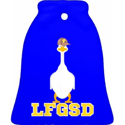 San Diego Goose LFGSD Ceramic Bell Ornament