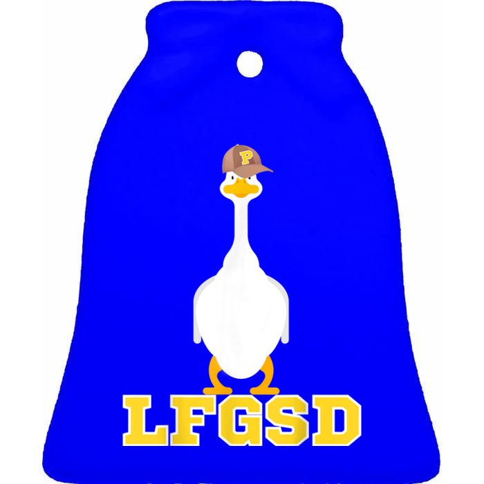 San Diego Goose LFGSD Ceramic Bell Ornament