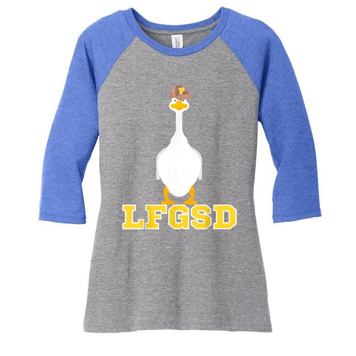 San Diego Goose LFGSD Women's Tri-Blend 3/4-Sleeve Raglan Shirt