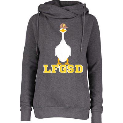 San Diego Goose LFGSD Womens Funnel Neck Pullover Hood