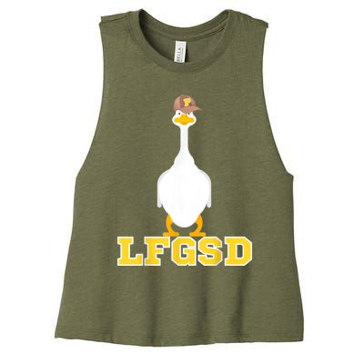 San Diego Goose LFGSD Women's Racerback Cropped Tank