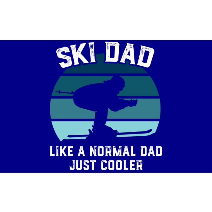 Ski Dad Great Gift Funny Skiing Like A Normal Dad Cooler Cute Gift Bumper Sticker