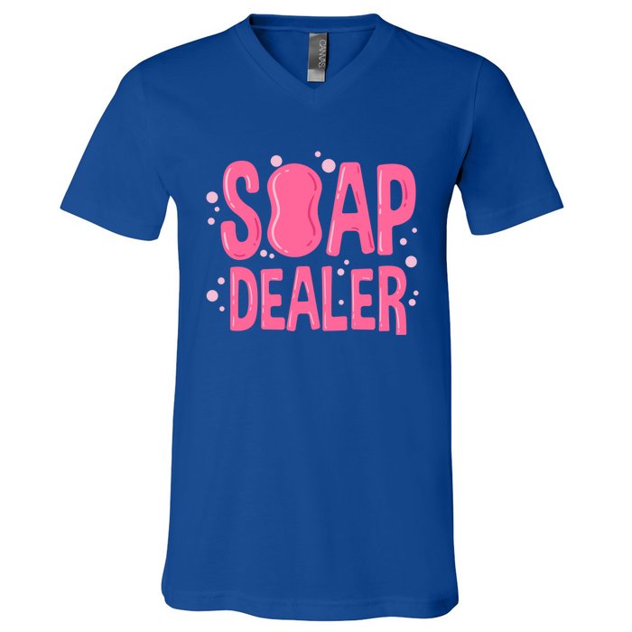 Soap Dealer Gift Soap Maker Handmade Soap Making Soapmaking Gift V-Neck T-Shirt